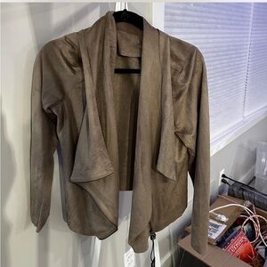 BLANK NYC faux suede drape Moto jacket NWT size XL